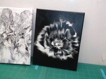 lot of 2 black and white wall art 10x8