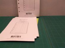 lot of 2 Classic Size Payment/Expense Record and Check Register, Sized and Punch