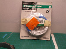 25 Ft Everbilt Ice Maker Supply Line Kit 1/4" Polyethylene Tubing Push 2 Connect