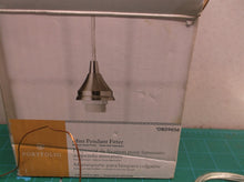 Portfolio Brushed Nickel Finish Mini Pendant Fitter Light # 0809656 *no nut, har