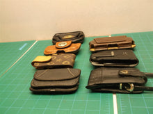 lot of 7 leather camera pouches