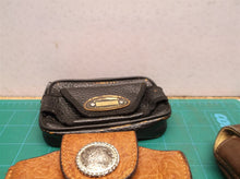 lot of 7 leather camera pouches