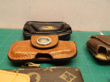 lot of 7 leather camera pouches