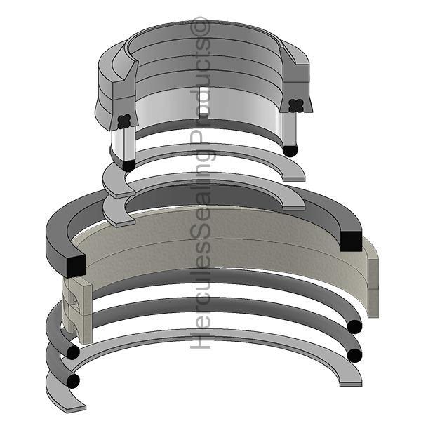 2900100 JLG Lift Aftermarket Hydraulic Cylinder Seal Kit