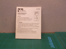 instruction manual for 61605 61-605 Ideal Digital Multimeter