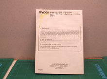 instruction manual for RYOBI 18.v Cordless "SIX PACK" SPC18