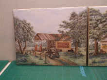 lot of 2 old coutryside coca cola signs