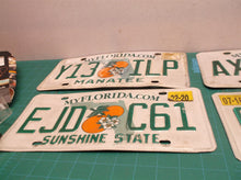 Lot of 5 vintage FL license plates