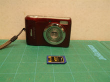 Nikon Coolpix L20 Digital Camera 10 MP Dark Red Compact Works With 2GB Mem Card