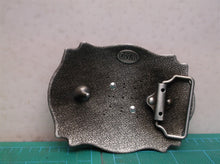R initial unisex cowboy distressed metal belt buckle