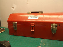 Vintage Lumidor red toolbox 19 3/4, 8, 7