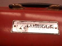 Vintage Lumidor red toolbox 19 3/4, 8, 7