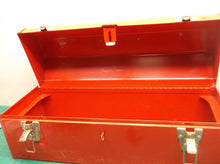 Vintage Lumidor red toolbox 19 3/4, 8, 7
