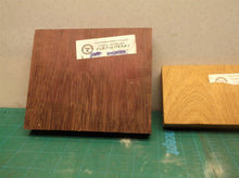 1 6"x5" purple heart & 1 5.5" x 3.5" mahogany wood for wood working