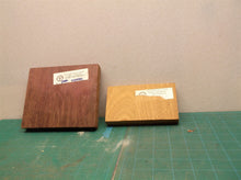 1 6"x5" purple heart & 1 5.5" x 3.5" mahogany wood for wood working