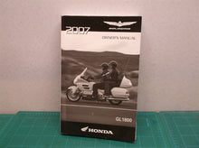 Owners Manual 2007 GL1800 Goldwing 1800 OEM Honda Operators Book 31MCA660