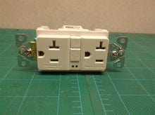 1 EATON SGF20W Arrow Hart Duplex Gfci Receptacle, 125 Vac, 20 A, 2 Pole, 3 Wire,