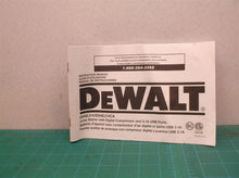 Manual only for DEWALT DXAEJ14 / DXAEJ14 Digital Portable Power Station Jump Sta