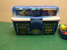 worm gear tackle box with some tackle