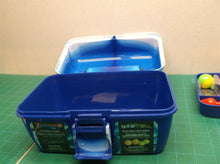 worm gear tackle box with some tackle