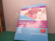 Vibrant Life Soft-Sided 32" x 19.5" x 19.5" Dog Kennel Pop-Up Mesh Travel-Friend