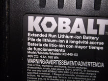 Kobalt 40 V MAX Ultimate Output 40Volt 4.0AH Lithium Ion Battery KB440-03