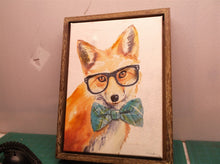 Signed dog canvas wall art