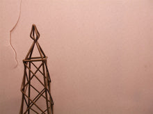 Wire Obelisk Metal Trellis Tabletop Design 16" tall