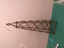 Wire Obelisk Metal Trellis Tabletop Design 16" tall