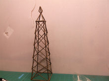 Wire Obelisk Metal Trellis Tabletop Design 16" tall