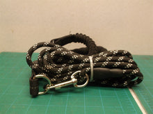 black & white leash