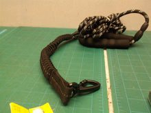 black & white leash
