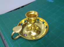Vintage Hampton Brass Heart Candlestick holder #2000