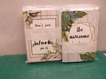 20Pcs Inspirational Notepads, leaf Pattern