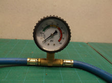 freon install tool with long hose & inline gage