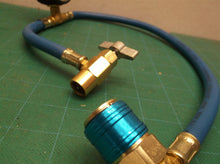 freon install tool with long hose & inline gage