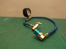 freon install tool with long hose & inline gage