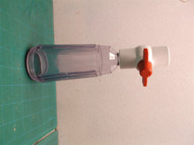 filter jar & ball valve from a 1” PVC Sediment Filter 1”- 1 1/4” Pipe. 100 Mesh
