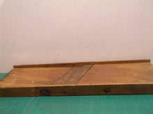 Vintage wooden slicer straw cutter
