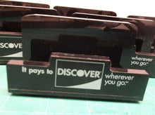 Lot of 7 black Discover business card holder