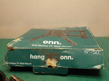 onn. Full Motion TV Wall Mount for 19" to 50" TVs, up to 15° Tilting