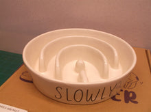 LE TAUCI PET Dog Slow Feeder Bowl Ceramic, Puzzle Dog Food Bowl for Small Medium