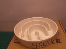 LE TAUCI PET Dog Slow Feeder Bowl Ceramic, Puzzle Dog Food Bowl for Small Medium