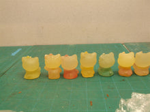 Lot of 8 cat statues