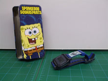 2004 SpongeBob SquarePants Movie Watch & Metal Tin Case Collectible needs batter