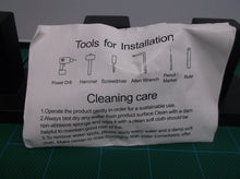 4 black square towel hooks