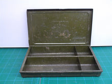 vintage sreel small tool storage box 9 X 5.5