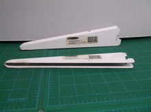 2 Rubbermaid 9-Inch Peel Resistant Metal Twin Track Closet Shelf Bracket in Whit