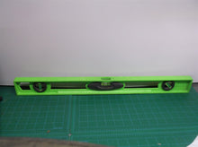 green 24 inch level with horizontal vertical and 5 degree leveling