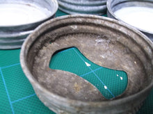 Lot of 11 fragile magnesium jar lids